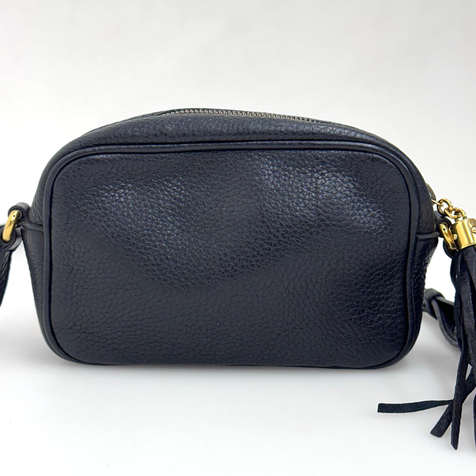 Gucci Borsa Soho Disco Pelle Martellata Nera