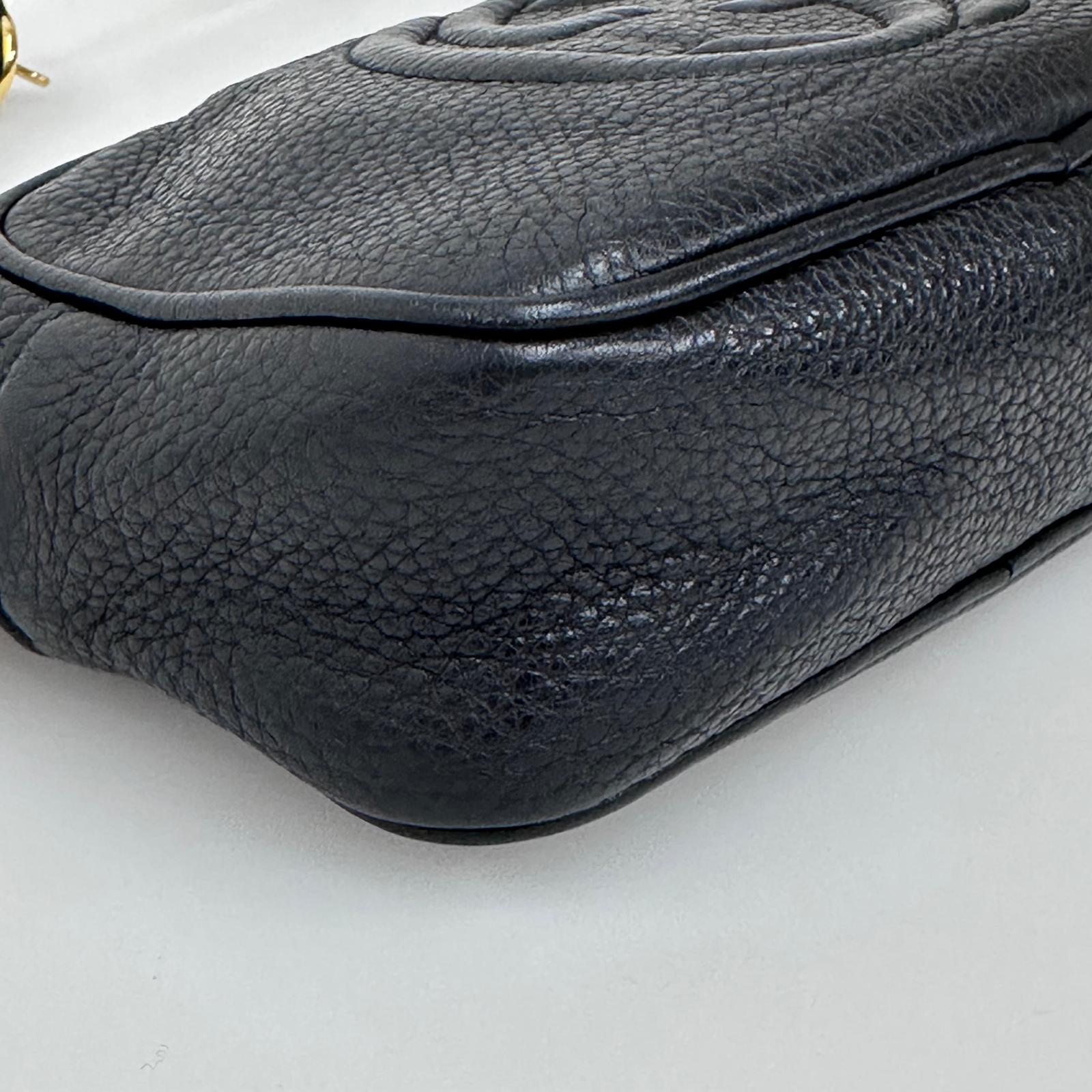 Gucci Borsa Soho Disco Pelle Martellata Nera