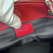 Gucci Borsa Tote GG Canvas beige e blu con pelle rossa