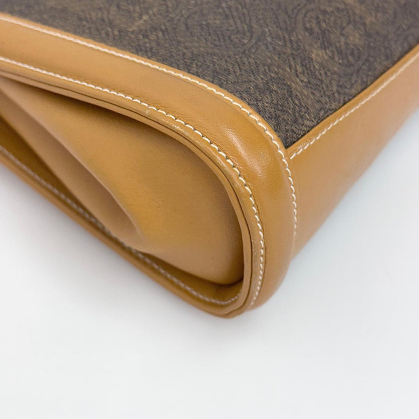Gucci Borsa Tracolla Vintage anni ’70-’80 in Tela GG e Pelle