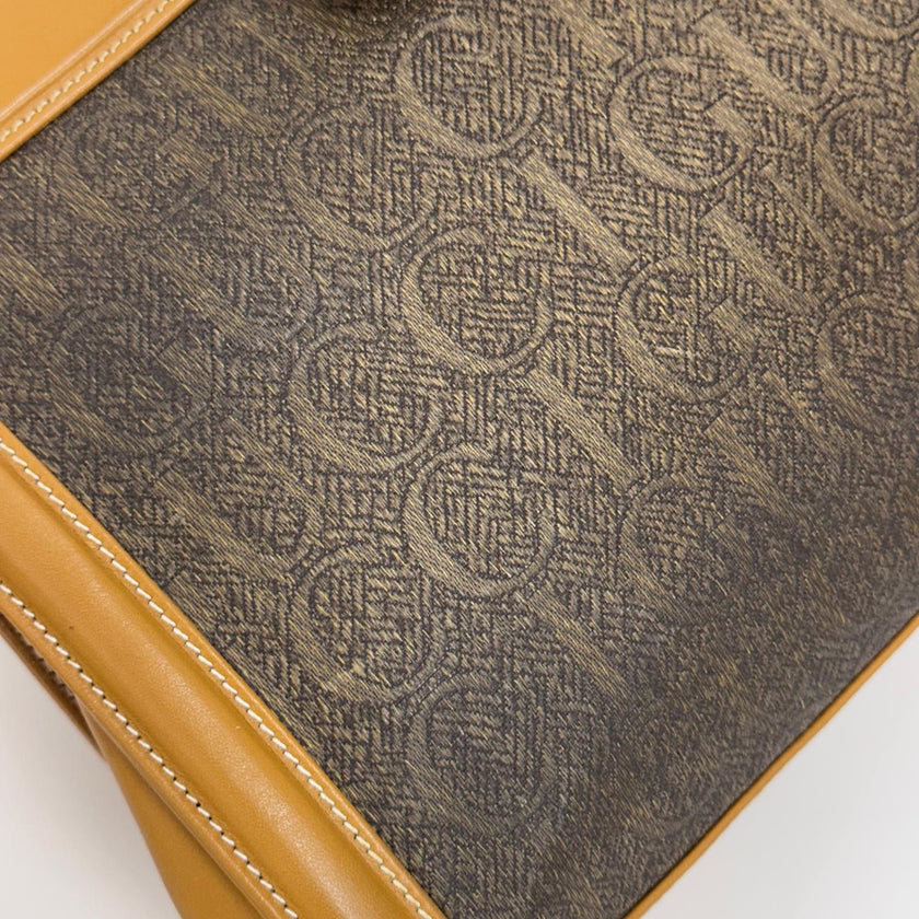 Gucci Borsa Tracolla Vintage anni ’70-’80 in Tela GG e Pelle
