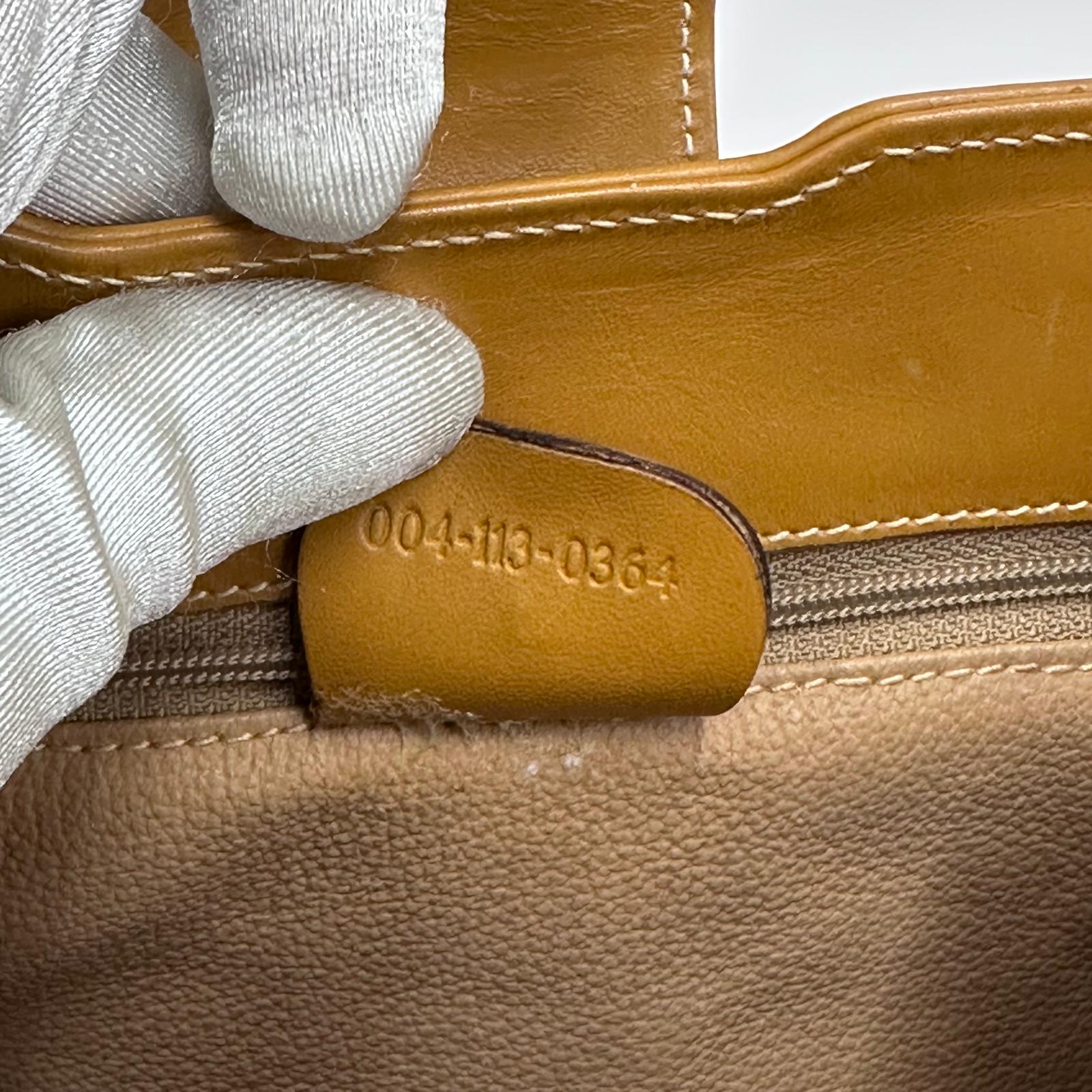 Gucci Borsa Tracolla Vintage anni ’70-’80 in Tela GG e Pelle