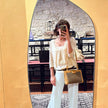 Gucci Borsa Tracolla Vintage anni ’70-’80 in Tela GG e Pelle