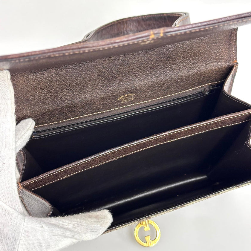 Gucci Borsa Vintage GG Supreme Interlocking  beige