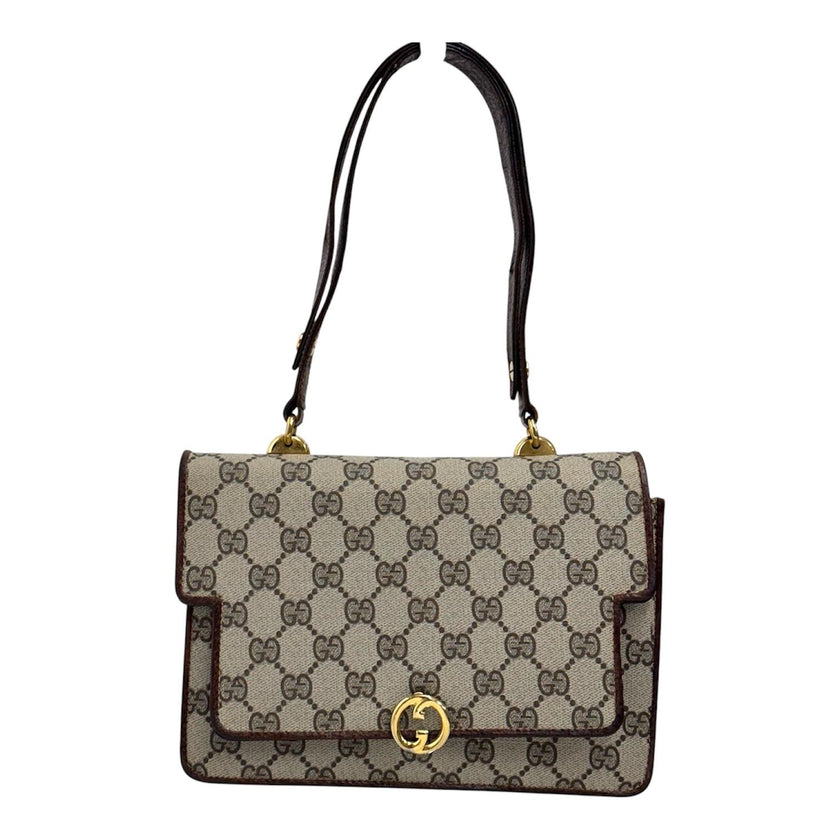 Gucci Borsa Vintage GG Supreme Interlocking  beige
