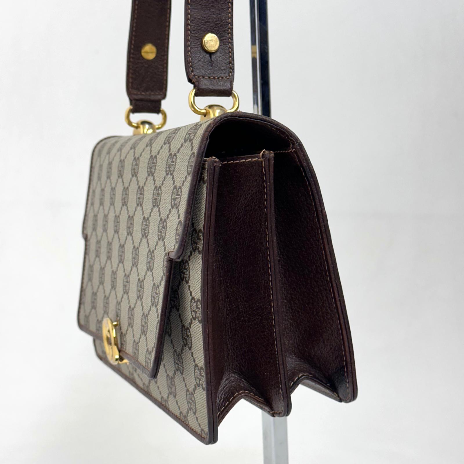 Gucci Borsa Vintage GG Supreme Interlocking  beige