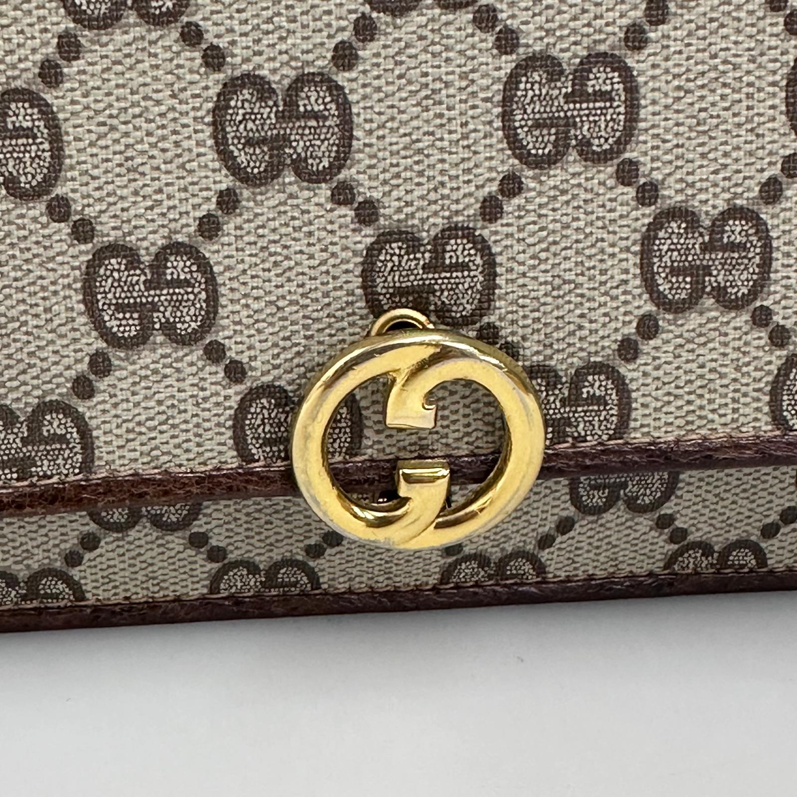 Gucci Borsa Vintage GG Supreme Interlocking  beige