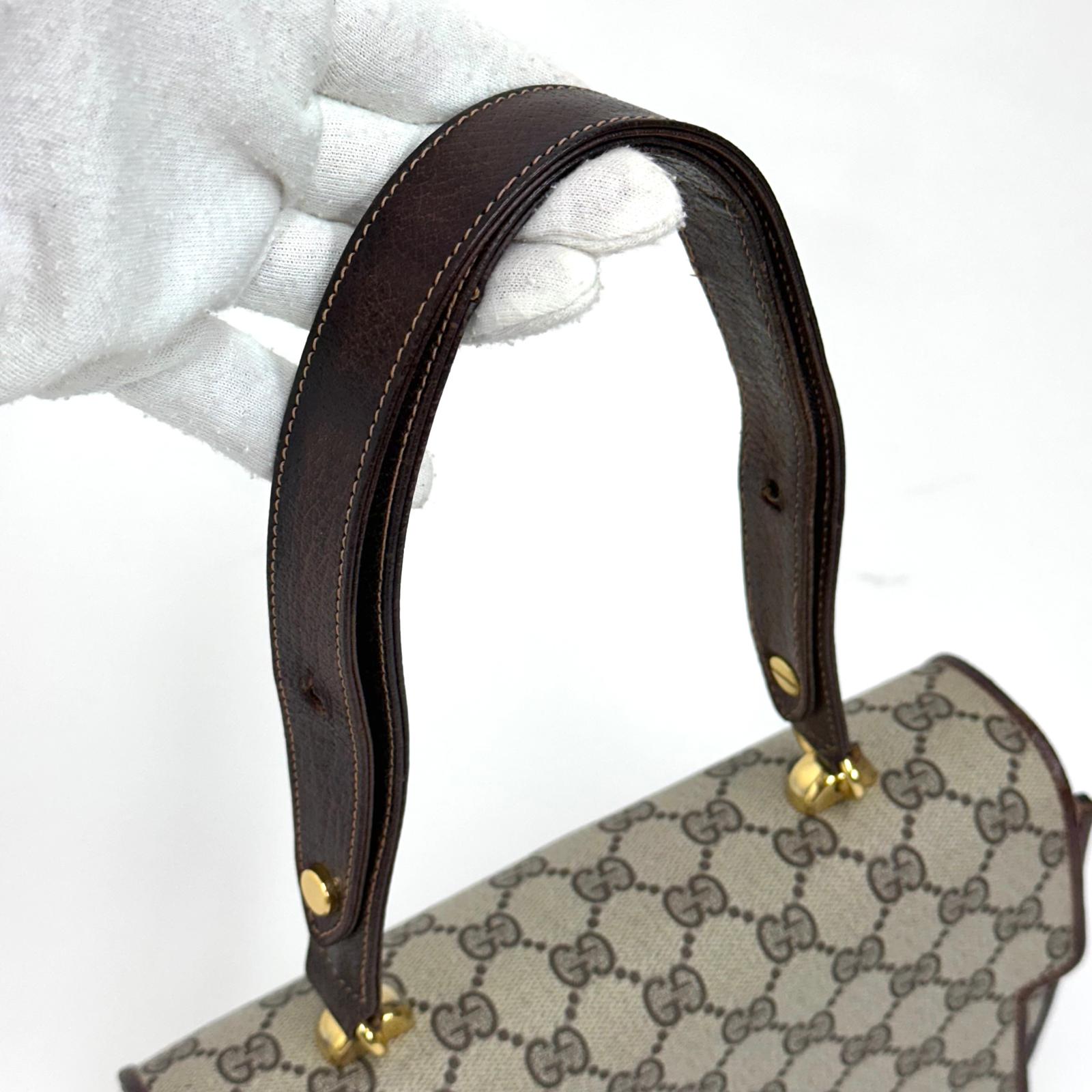 Gucci Borsa Vintage GG Supreme Interlocking  beige
