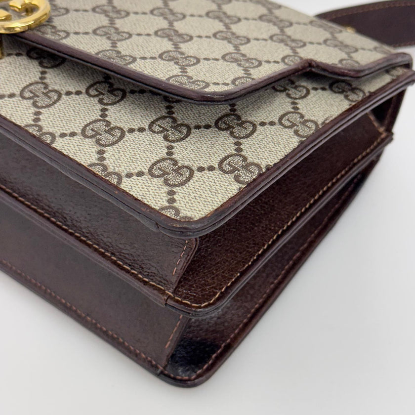 Gucci Borsa Vintage GG Supreme Interlocking  beige