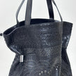 Gucci Borsa Vintage Maxi Tote in Pelle Nera con Borchie