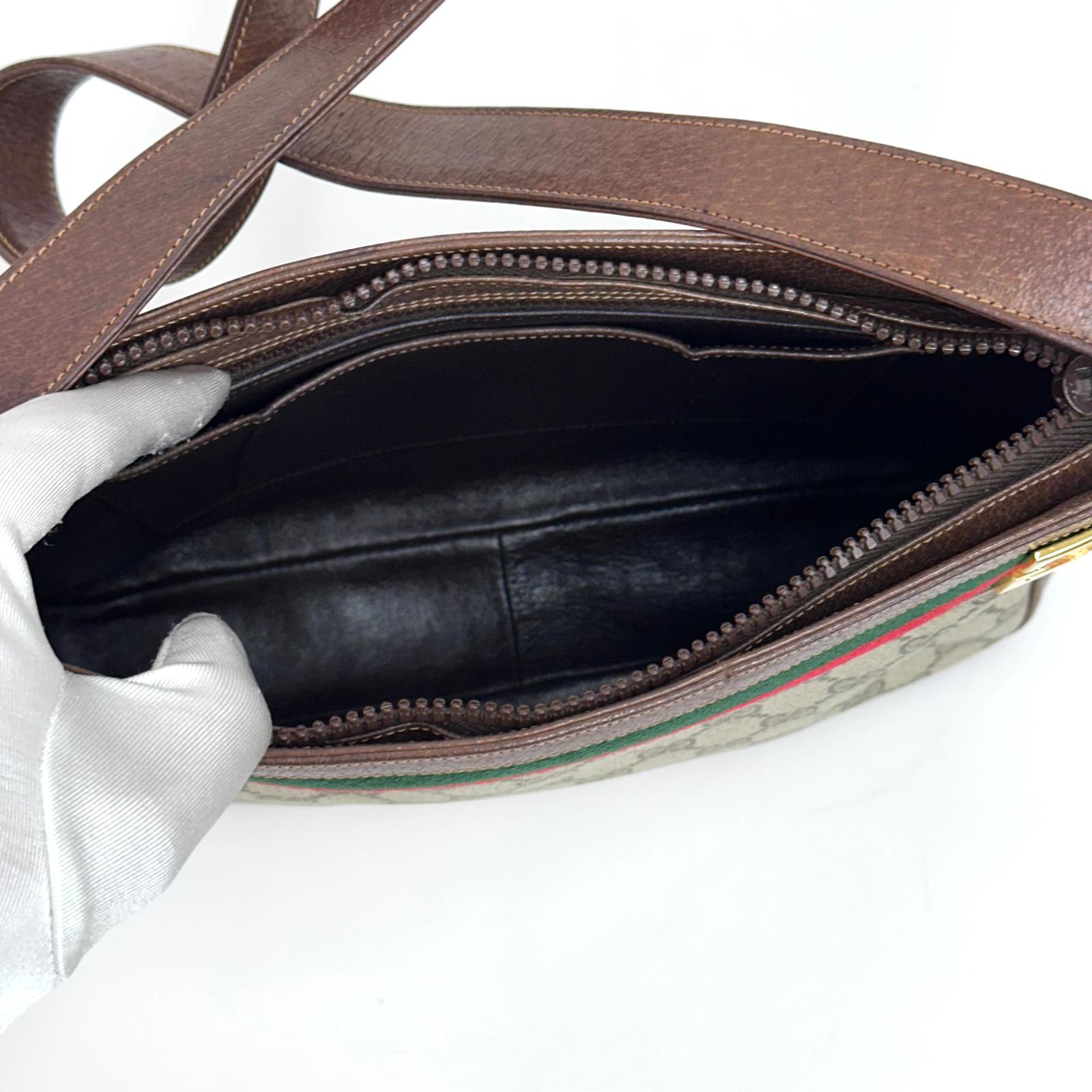 Gucci Borsa Vintage a Spalla GG Supreme con Web