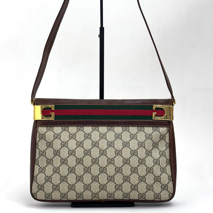 Gucci Borsa Vintage a Spalla GG Supreme con Web