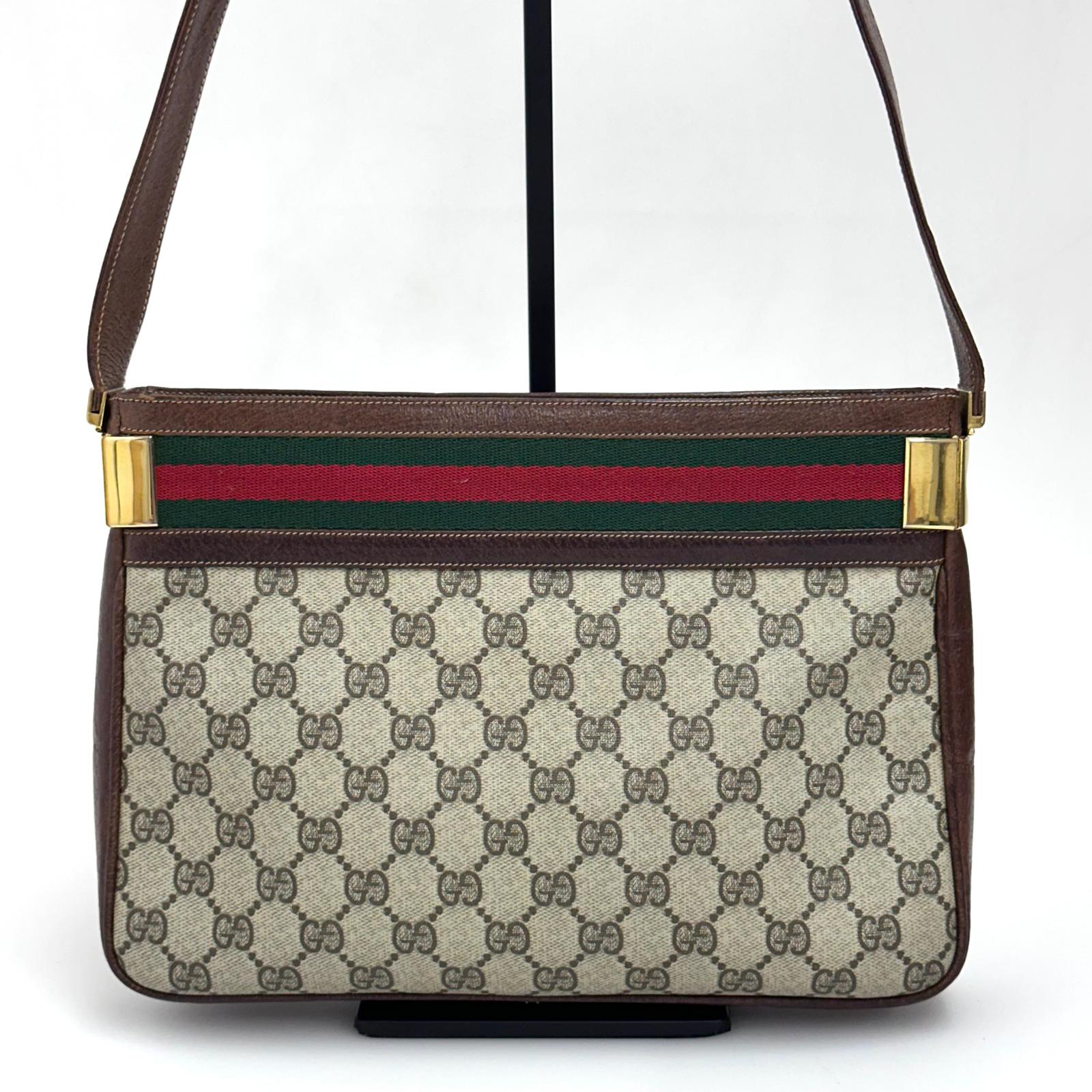 Gucci Borsa Vintage a Spalla GG Supreme con Web