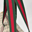 Gucci Borsa Vintage da viaggio a spalla in tela GG Supreme con Web stripe