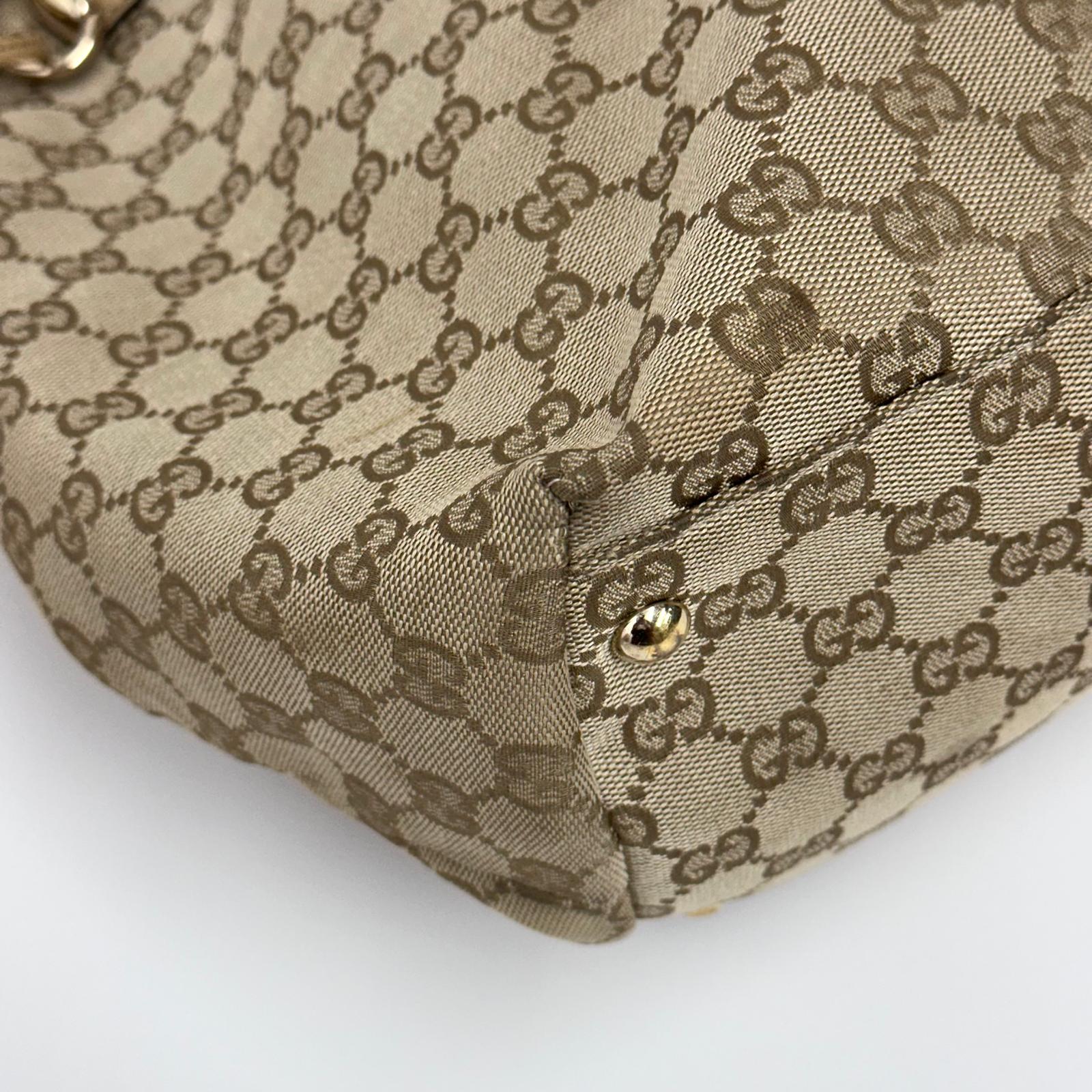 Gucci Borsa Web Large Tote Supreme in Tela GG con Nappine