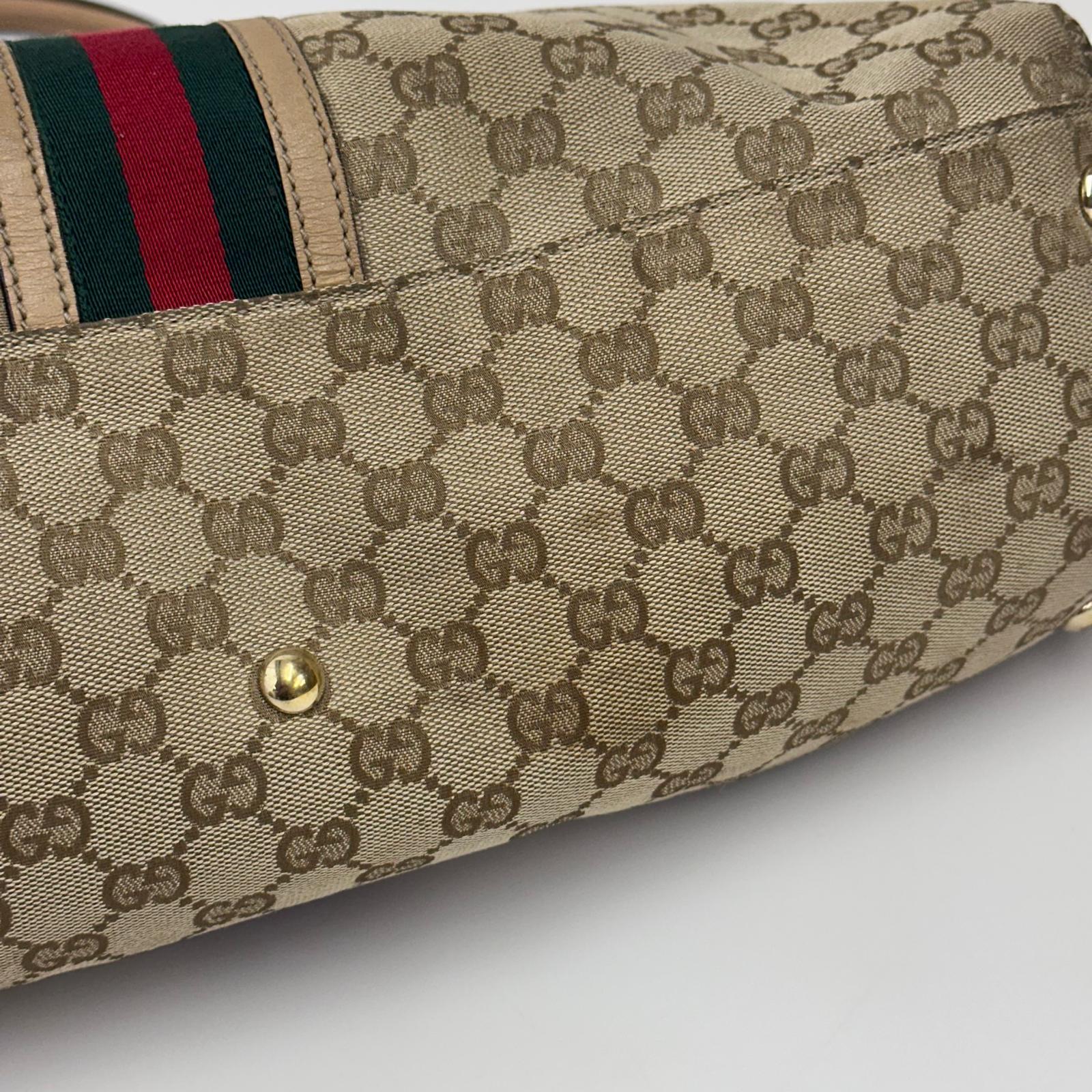 Gucci Borsa Web Large Tote Supreme in Tela GG con Nappine