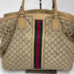Gucci Borsa Web Large Tote Supreme in Tela GG con Nappine