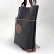 Gucci Borsa Web vintage a spalla in tela Micro GG nera e pelle marrone