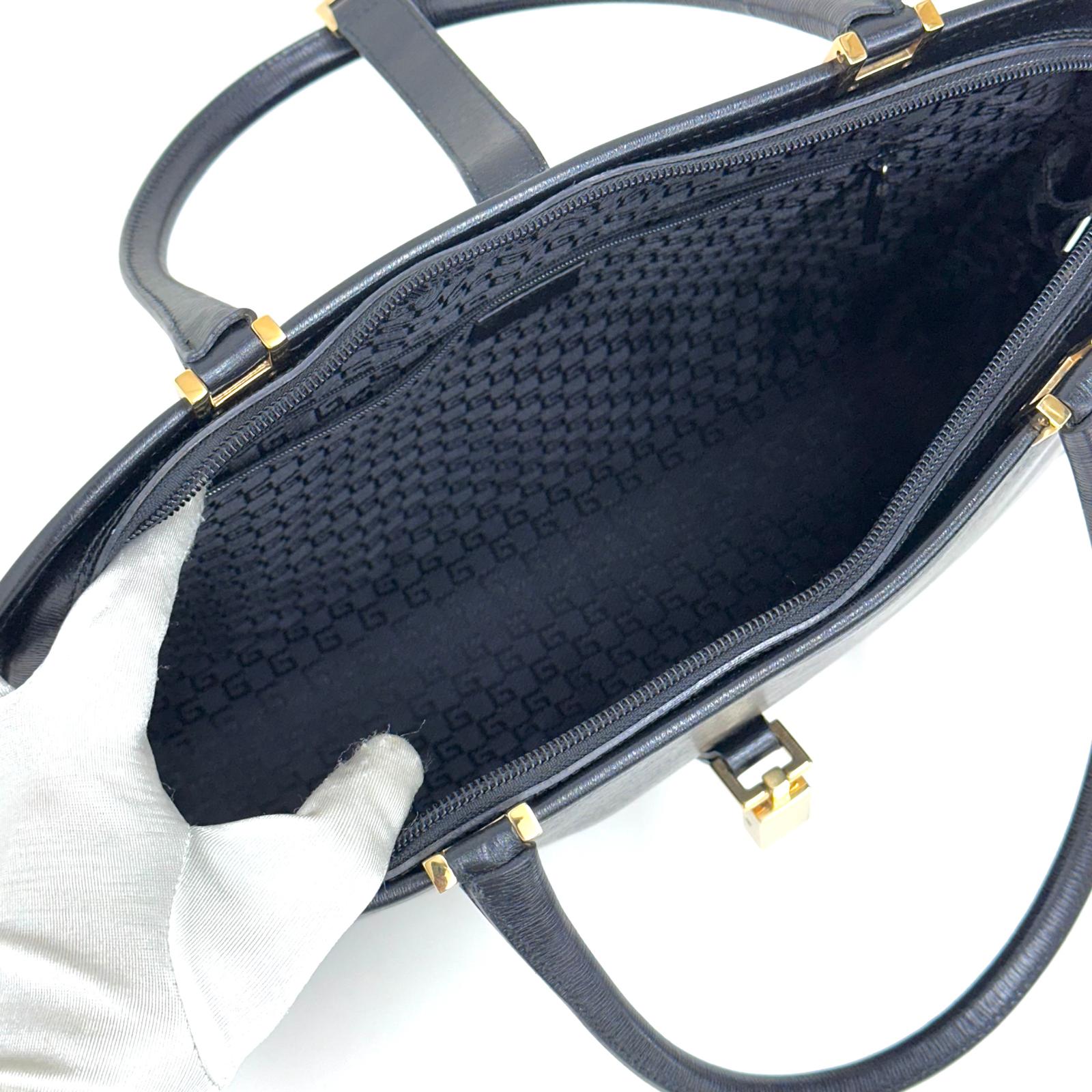 Gucci Borsa a Mano Jackie Large in Pelle Nera