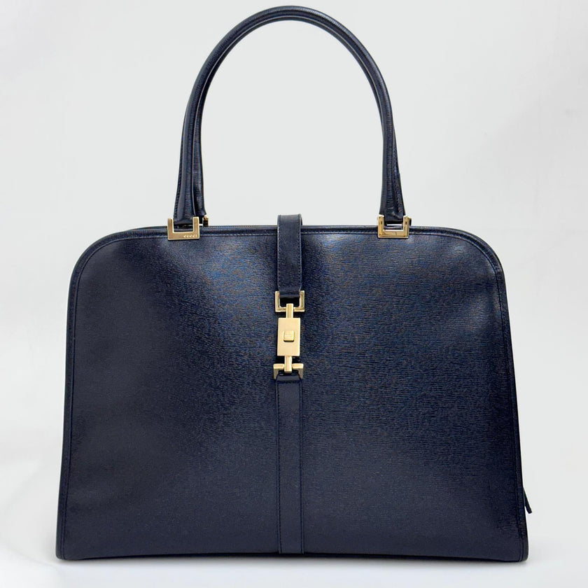 Gucci Borsa a Mano Jackie Large in Pelle Nera