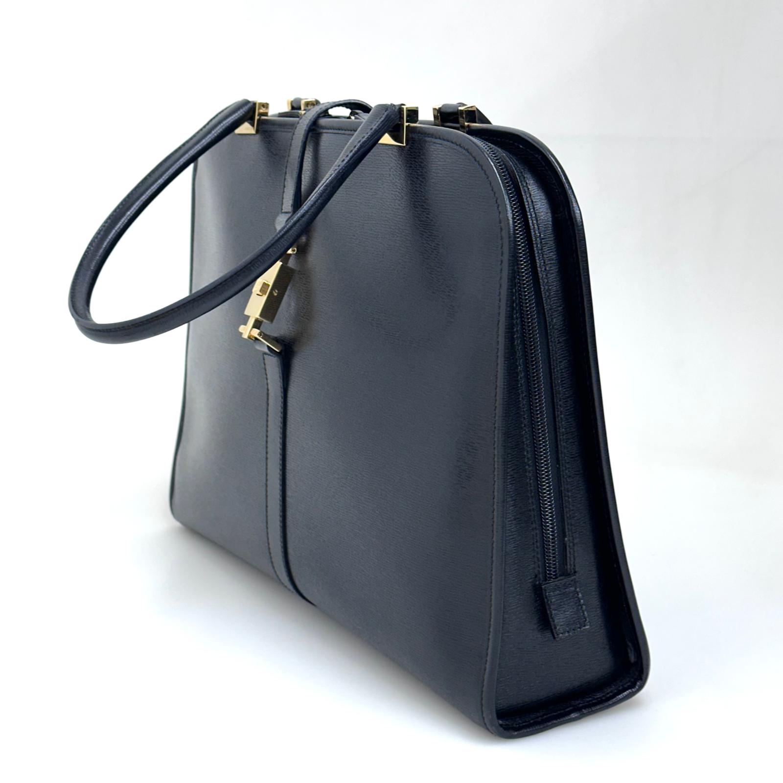 Gucci Borsa a Mano Jackie Large in Pelle Nera