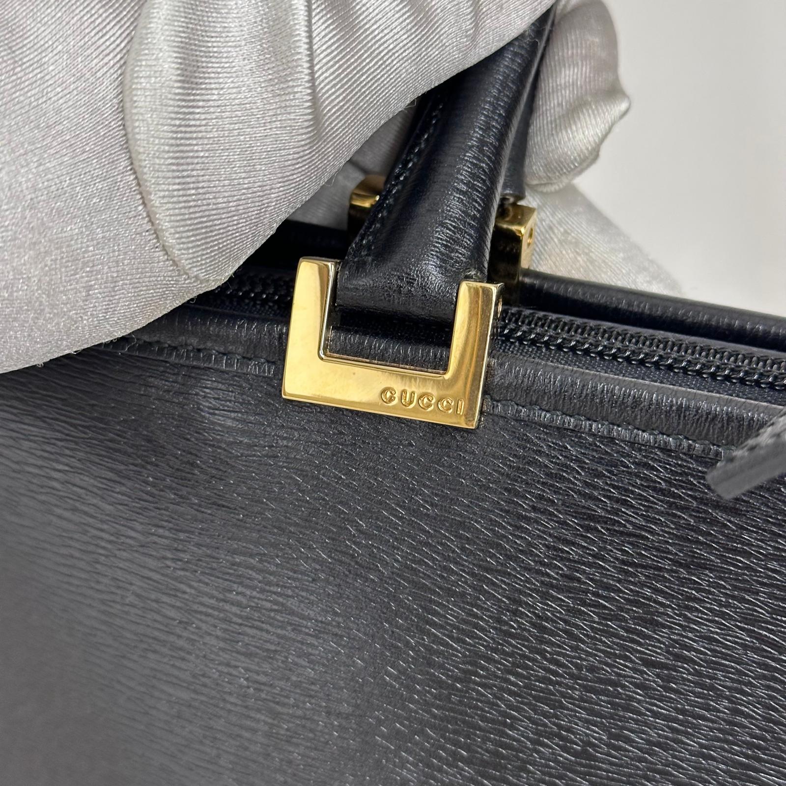 Gucci Borsa a Mano Jackie Large in Pelle Nera
