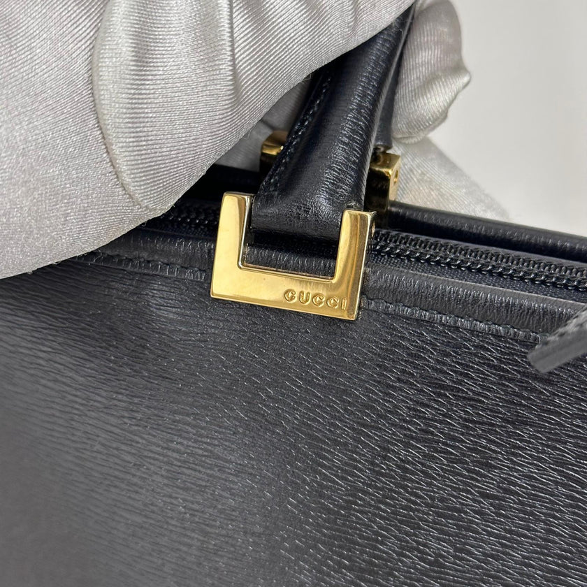 Gucci Borsa a Mano Jackie Large in Pelle Nera