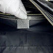 Gucci Borsa a Spalla Britt in Vernice Nera con Logo Smaltato