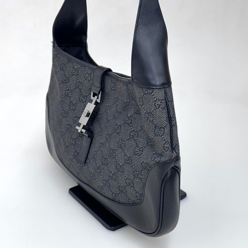 Gucci Borsa a Spalla Jackie Vintage GG Nera