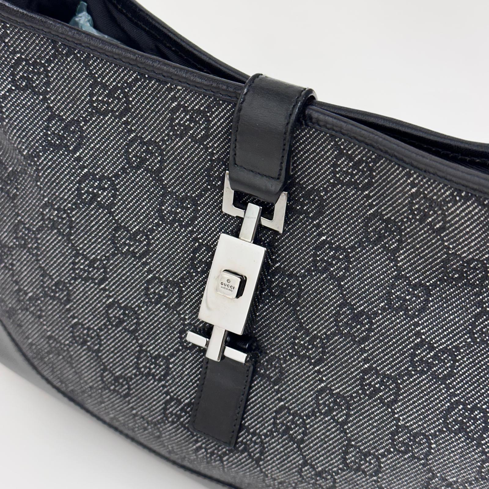Gucci Borsa a Spalla Jackie Vintage GG Nera