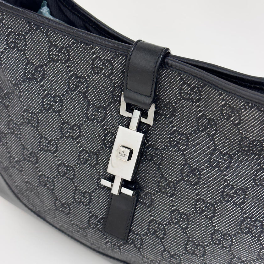 Gucci Borsa a Spalla Jackie Vintage GG Nera