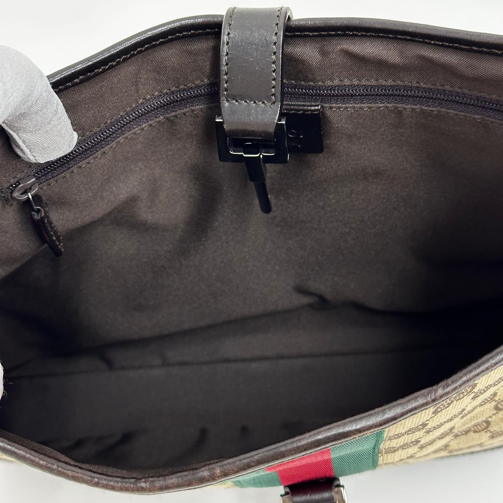 Gucci Borsa a Spalla Jackie Web in Tela GG Supreme