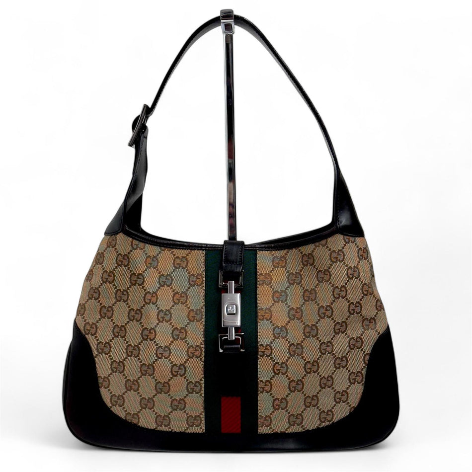 Gucci Borsa a Spalla Jackie Web in Tela GG Supreme