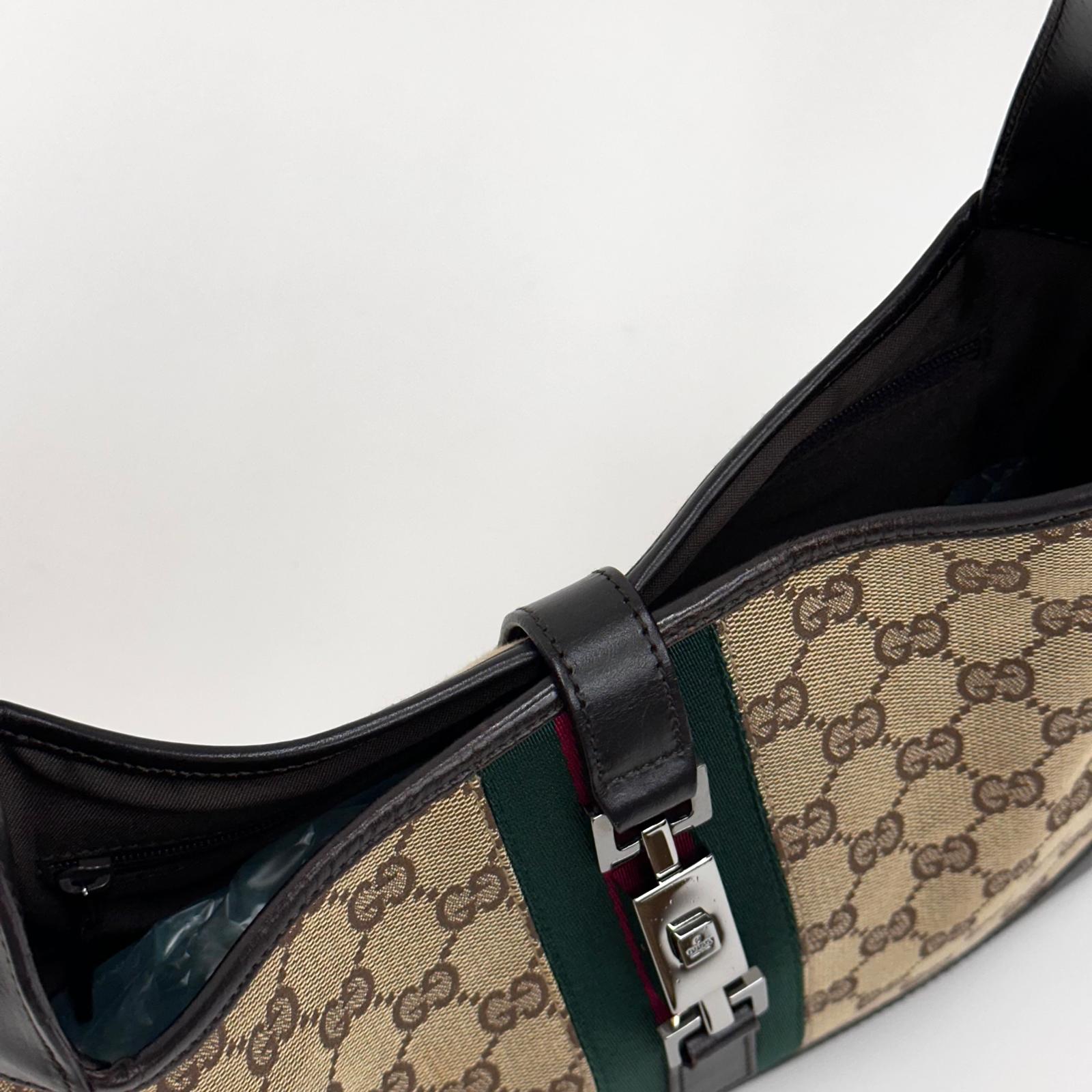 Gucci Borsa a Spalla Jackie Web in Tela GG Supreme