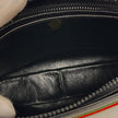 Gucci Borsa a Spalla Vintage in Pelle Nera con Fascia Web