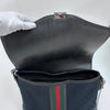 Gucci Borsa a Spalla in Tessuto GG Nero Linea Sherry