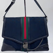 Gucci Borsa a Spalla in Tessuto GG Nero Linea Sherry