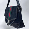 Gucci Borsa a Spalla in Tessuto GG Nero Linea Sherry