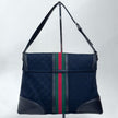 Gucci Borsa a Spalla in Tessuto GG Nero Linea Sherry