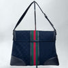 Gucci Borsa a Spalla in Tessuto GG Nero Linea Sherry
