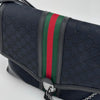 Gucci Borsa a Spalla in Tessuto GG Nero Linea Sherry