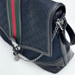 Gucci Borsa a Spalla in Tessuto GG Nero Linea Sherry