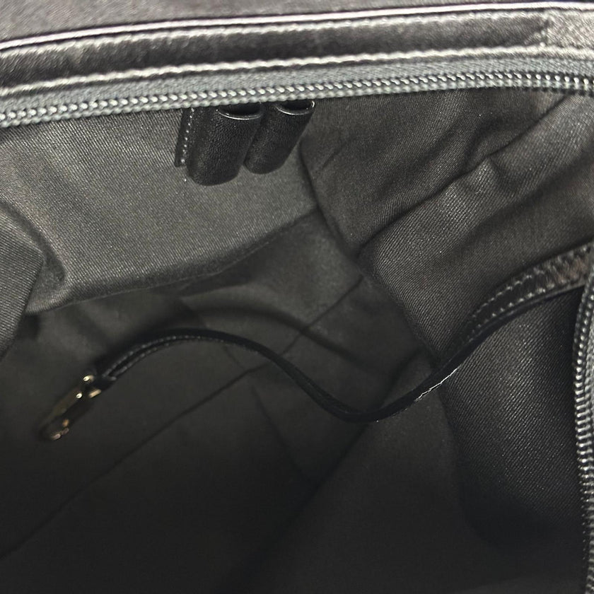 Gucci Borsa a Spalla in Tessuto GG Nero e Pelle