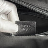 Gucci Borsa a Spalla in Tessuto GG Nero e Pelle