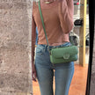 Gucci Borsa a Tracolla Blondie Mini in Pelle Verde Pastello