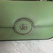 Gucci Borsa a Tracolla Blondie Mini in Pelle Verde Pastello
