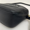Gucci Borsa a Tracolla Soho Camera in Pelle Nera Martellata