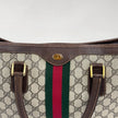 Gucci Borsa a mano GG Supreme con banda Web verde/rossa heritage