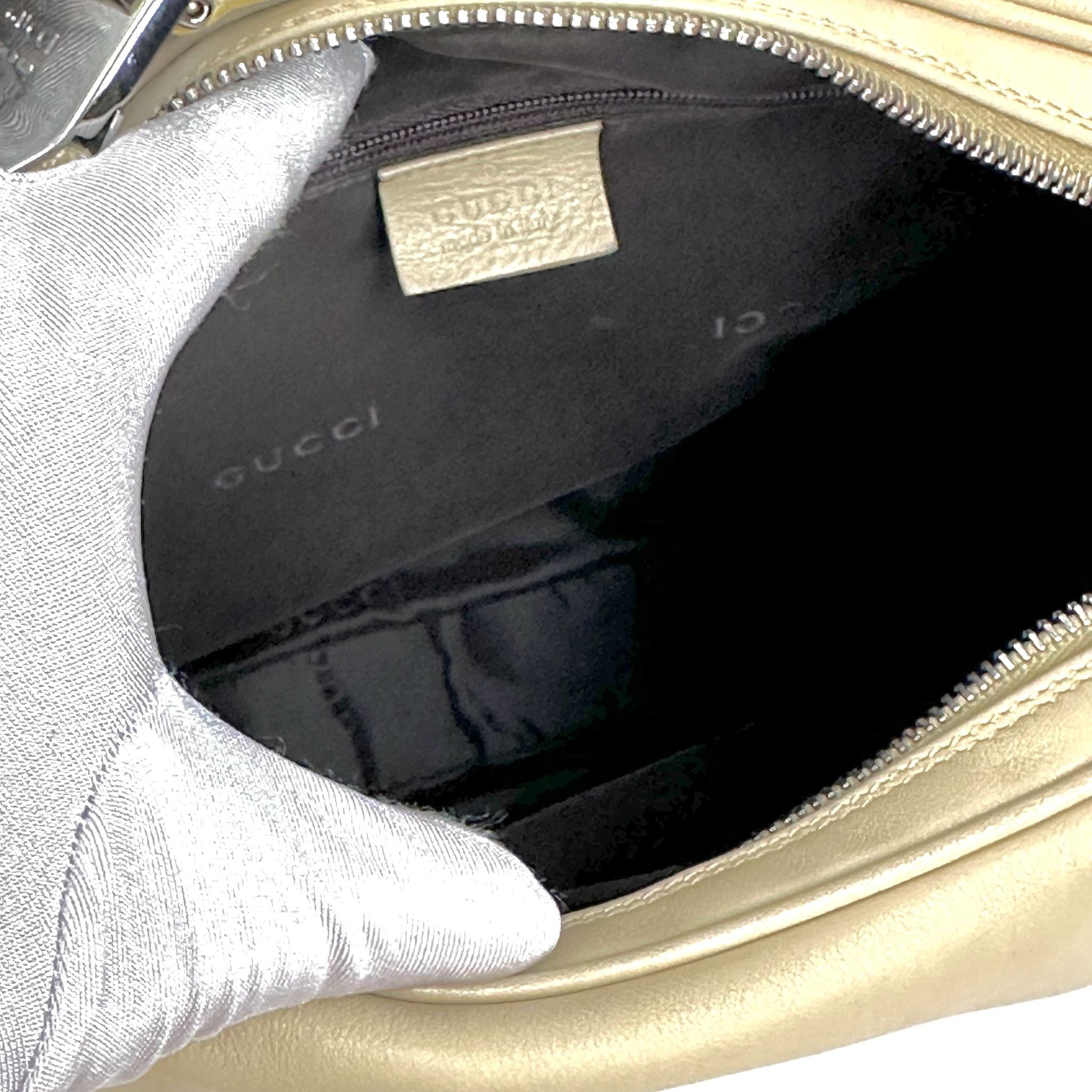 Gucci Borsa a spalla Attache Pelle Avorio