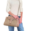 Gucci Borsa a spalla Emily GG Supreme beige rosa cipria con catena